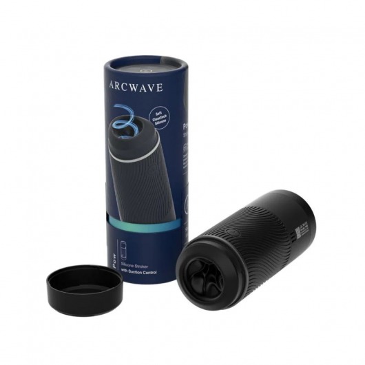 Черный мастурбатор с контролем всасывания Arcwave Pow Stroker - Arcwave - в Калининграде купить с доставкой