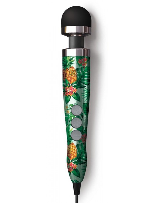 Жезловый вибратор Die Cast 3 с принтом в виде ананасов - 28 см. - Doxy