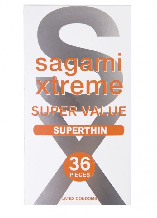 Ультратонкие презервативы Sagami Xtreme Superthin - 36 шт. - Sagami - купить с доставкой в Калининграде