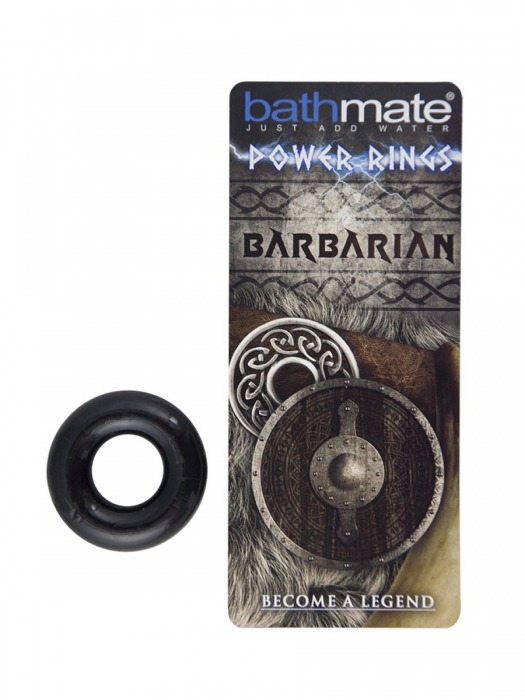 Чёрное эрекционное кольцо Barbarian - Bathmate - в Калининграде купить с доставкой
