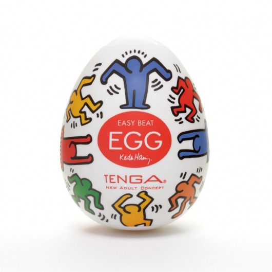 Мастурбатор-яйцо Keith Haring EGG DANCE - Tenga - в Калининграде купить с доставкой