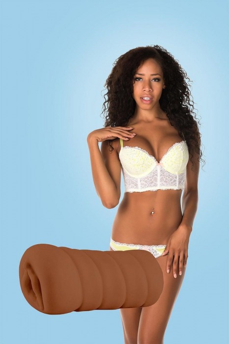 Коричневый мастурбатор-вагина BRIANNA - Dream Toys - в Калининграде купить с доставкой