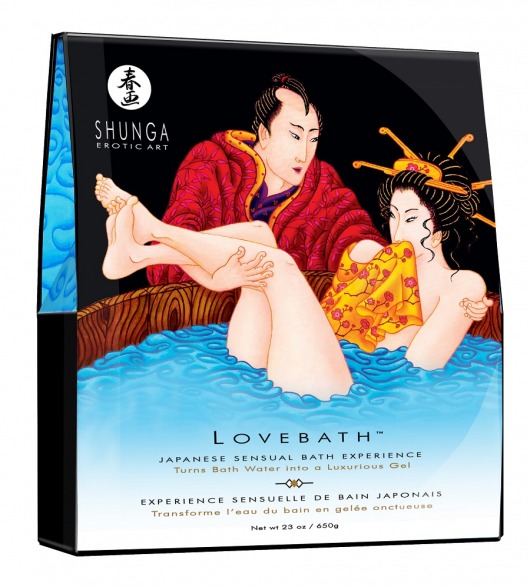 Соль для ванны Lovebath Ocean temptation, превращающая воду в гель - 650 гр. - Shunga - купить с доставкой в Калининграде