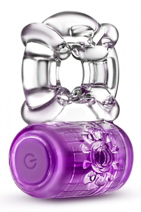 Фиолетовое эрекционное виброкольцо One Night Stand Vibrating C-Ring - Blush Novelties - в Калининграде купить с доставкой