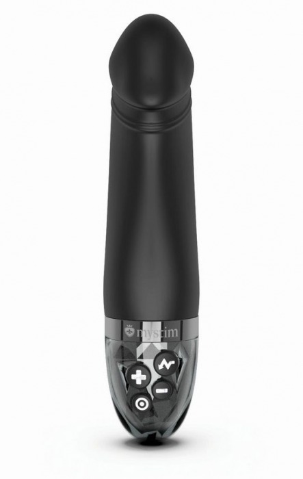 Черный вибратор с электростимуляцией Real Deal Neal - 16,5 см. - MyStim - купить с доставкой в Калининграде