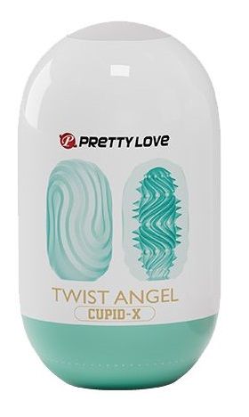 Бирюзовый мастурбатор-яйцо Twist Angel - Baile - в Калининграде купить с доставкой