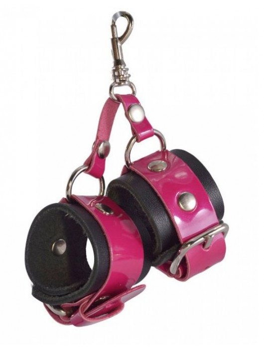 Розово-черный брелок  Наручники - Sitabella - купить с доставкой в Калининграде