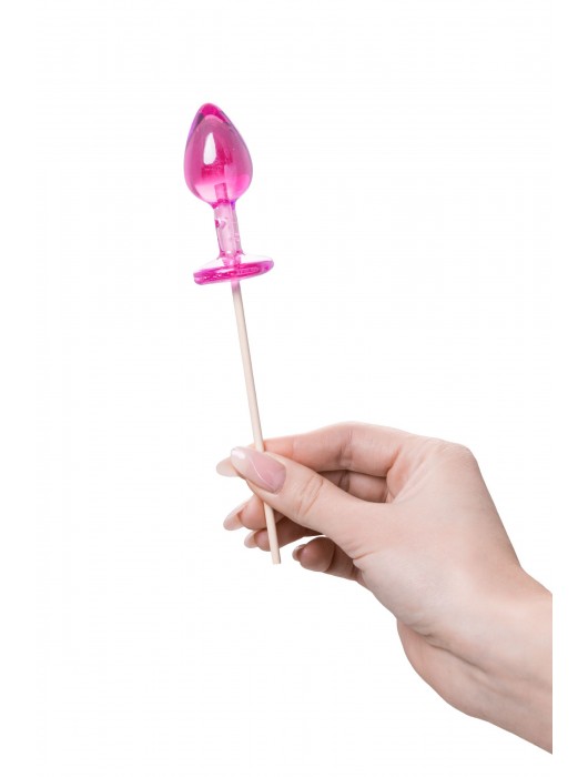 Розовый леденец  в форме анальной втулки со вкусом айриш крим - 29 гр. - Sosuчki - купить с доставкой в Калининграде