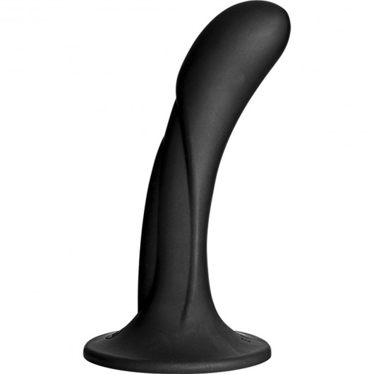 Черная изогнутая насадка Vac-U-Lock G-Spot - 16,5 см. - Doc Johnson - купить с доставкой в Калининграде