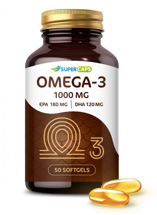 Пищевая добавка SuperCaps OMEGA-3 - 50 капсул (1000 мг) - SuperCaps - купить с доставкой в Калининграде