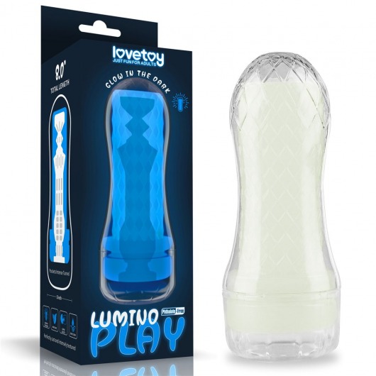 Светящийся в темноте мастурбатор Lumino Play Masturbator Pocketed - Lovetoy - в Калининграде купить с доставкой