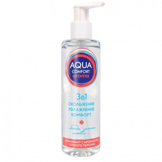 Гель-лубрикант на водной основе Aqua Comfort Aroma с ароматом персика - 195 гр. - Биоритм - купить с доставкой в Калининграде