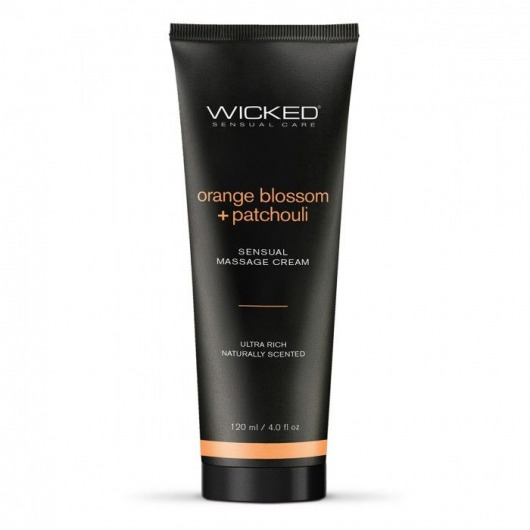 Массажный легкий крем WICKED Orange Blossom plus Patchouli - 120 мл. - Wicked - купить с доставкой в Калининграде