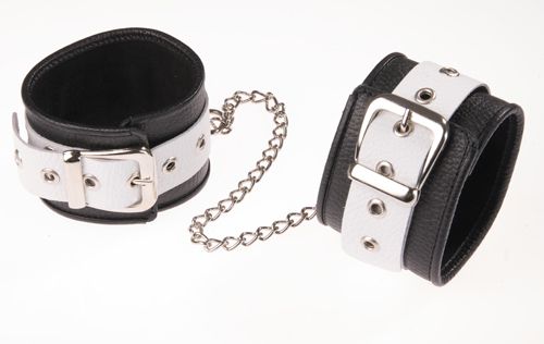 Черно-белые оковы на ноги - Sitabella - купить с доставкой в Калининграде