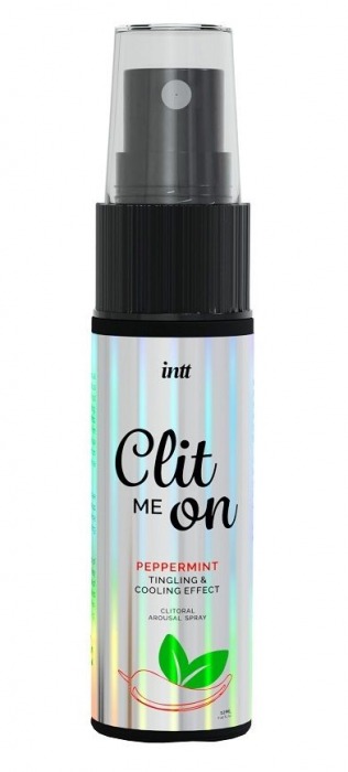 Клиторальный возбуждающий спрей Clit Me On Peppermint - 12 мл. - INTT - купить с доставкой в Калининграде