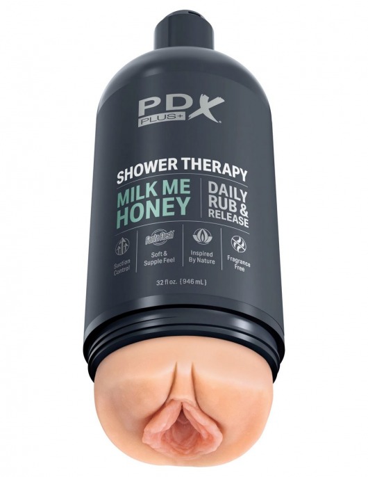 Телесный мастурбатор-вагина Shower Therapy Milk Me Honey - Pipedream - в Калининграде купить с доставкой