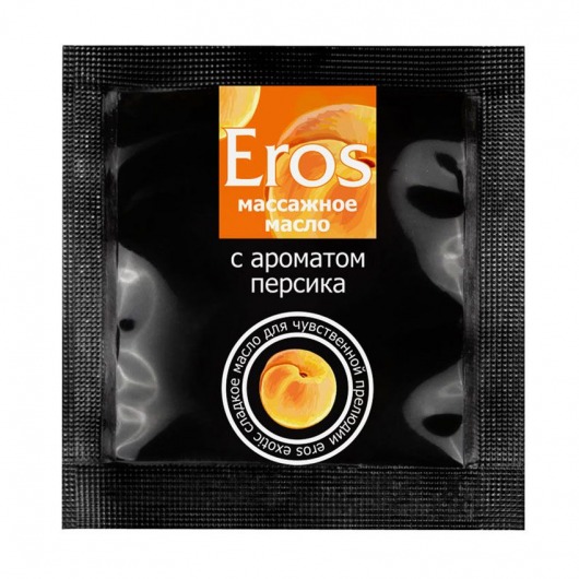 Саше массажного масла Eros exotic с ароматом персика - 4 гр. - Биоритм - купить с доставкой в Калининграде