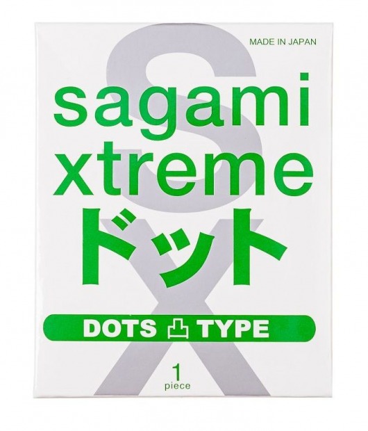 Презерватив Sagami Xtreme Type-E с точками - 1 шт. - Sagami - купить с доставкой в Калининграде