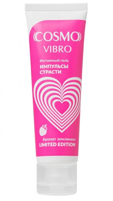 Возбуждающий гель на водно-силиконовой основе Cosmo Vibro с ароматом земляники - 50 гр. - Биоритм - купить с доставкой в Калининграде