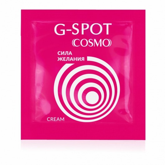 Стимулирующий интимный крем для женщин Cosmo G-spot - 2 гр. - Биоритм - купить с доставкой в Калининграде