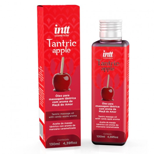 Массажное масло Tantric Apple с ароматом яблока - 130 мл. - INTT - купить с доставкой в Калининграде
