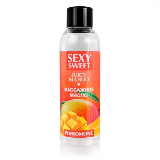 Массажное масло Sexy Sweet Juicy Mango с феромонами и ароматом манго - 75 мл. - Биоритм - купить с доставкой в Калининграде