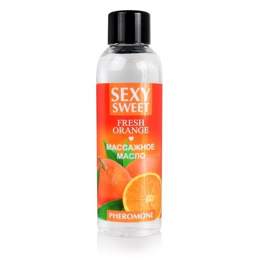 Массажное масло Sexy Sweet Fresh Orange с ароматом апельсина и феромонами - 75 мл. - Биоритм - купить с доставкой в Калининграде