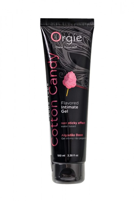 Интимный гель на водной осное Lube Tube Cotton Candy со вкусом сахарной ваты - 100 мл. - ORGIE - купить с доставкой в Калининграде