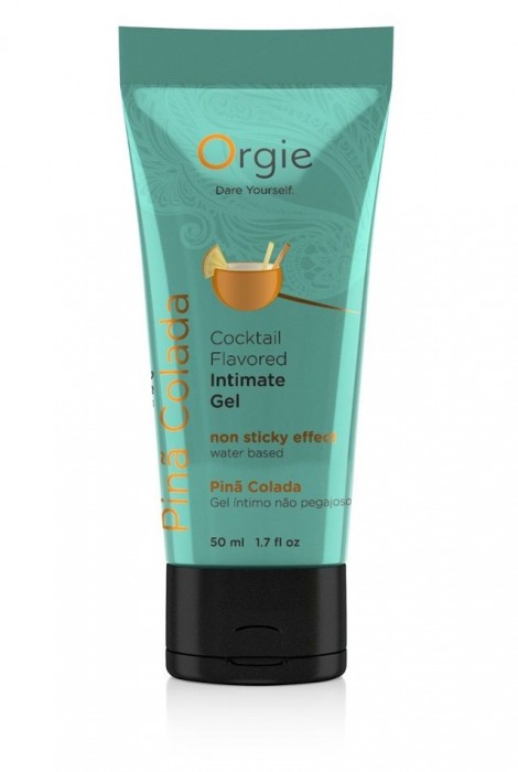 Съедобный интимный гель Orgie Lube Tube Cocktail Pina Colada - 50 мл. - ORGIE - купить с доставкой в Калининграде