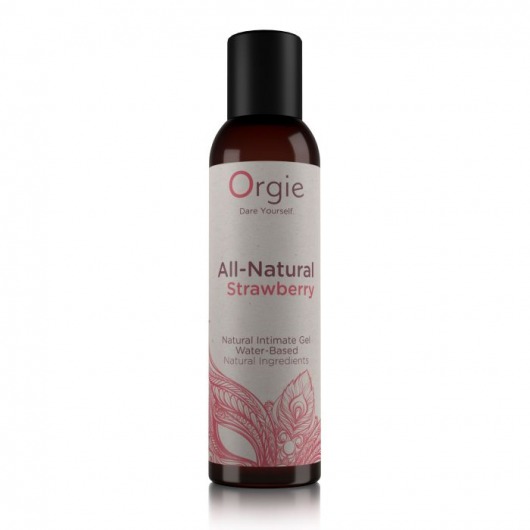 Интимный гель на водной основе All-Natural Strawberry с ароматом клубники - 150 мл. - ORGIE - купить с доставкой в Калининграде