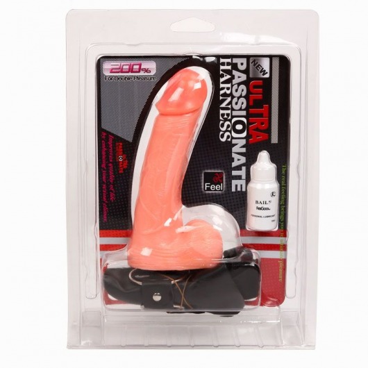 Женский страпон изогнутой формы - 18,3 см. - Baile - купить с доставкой в Калининграде