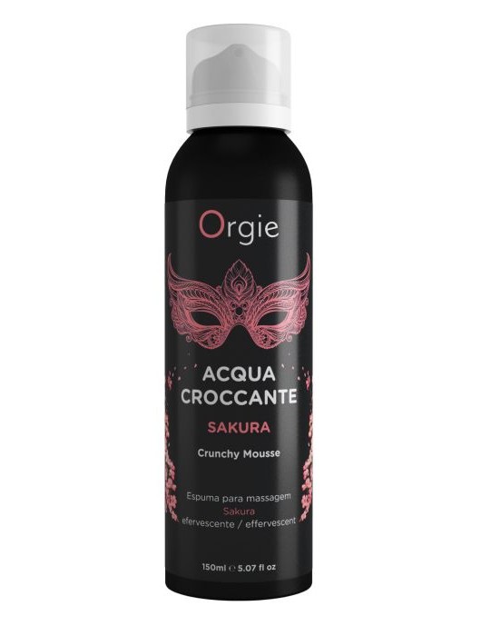 Хрустящая пенка для массажа Orgie Acqua Croccante Sakura с ароматом сакуры - 150 мл. - ORGIE - купить с доставкой в Калининграде