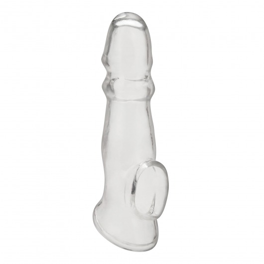 Прозрачная насадка для пениса Girthy Penis Enhancing Sleeve Extension - 17,1 см. - BlueLine - в Калининграде купить с доставкой