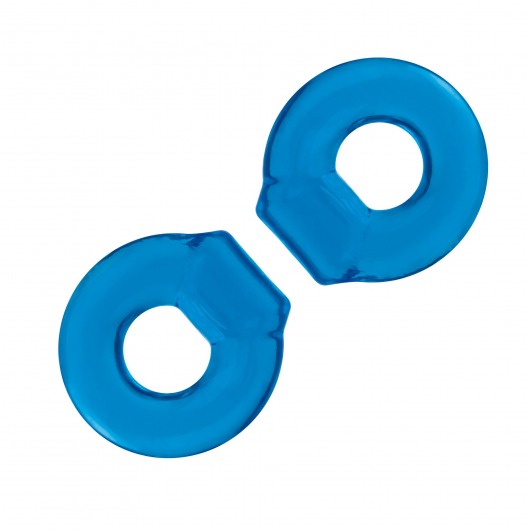 Комплект из двух колец для пениса 2-Pack Ultra-Stretch Stamina Endurance Ring - BlueLine - в Калининграде купить с доставкой