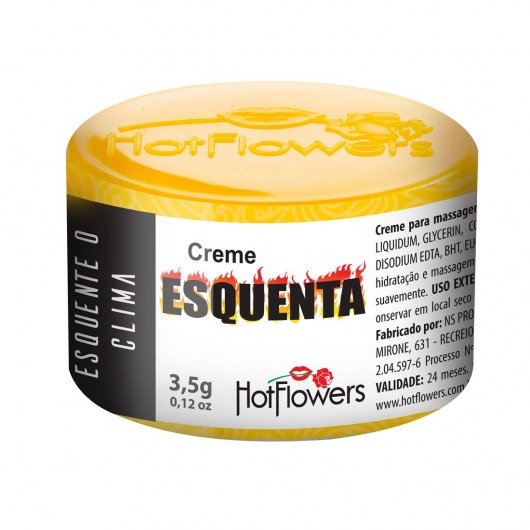 Возбуждающий крем Esquenta с разогревающим эффектом - 3,5 гр. - HotFlowers - купить с доставкой в Калининграде