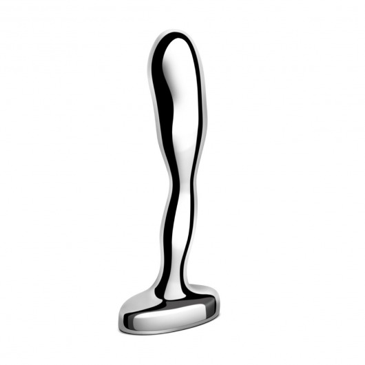 Стальной стимулятор простаты Stainless Steel Prostate Plug - 11,5 см. - b-Vibe - в Калининграде купить с доставкой