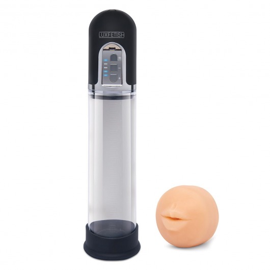 Автоматическая вакуумная помпа-мастурбатор Blowjob Auto Sucker Penis Enlarger Pump - Lux Fetish - в Калининграде купить с доставкой