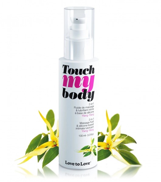 Силиконовый лубрикант 2-в-1 Touch My Body с ароматом иланг-иланга - 100 мл. - Love to Love - купить с доставкой в Калининграде