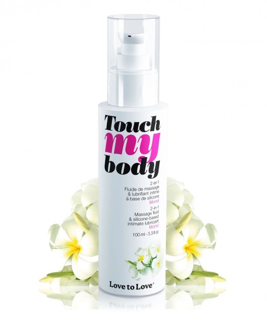 Силиконовый лубрикант 2-в-1 Touch My Body с ароматом моной - 100 мл. - Love to Love - купить с доставкой в Калининграде