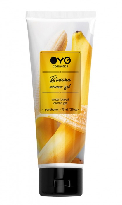 Лубрикант на водной основе OYO Aroma Gel Banana с ароматом банана - 75 мл. - OYO - купить с доставкой в Калининграде