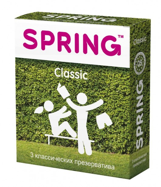 Классические презервативы SPRING CLASSIC - 3 шт. - SPRING - купить с доставкой в Калининграде