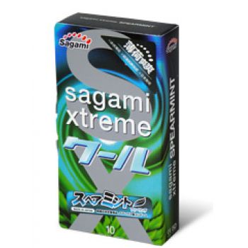 Презервативы Sagami Xtreme Mint с ароматом мяты - 10 шт. - Sagami - купить с доставкой в Калининграде