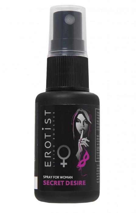 Возбуждающий спрей для женщин Erotist Secret Desire - 30 мл. - Erotist Libido Booster - купить с доставкой в Калининграде