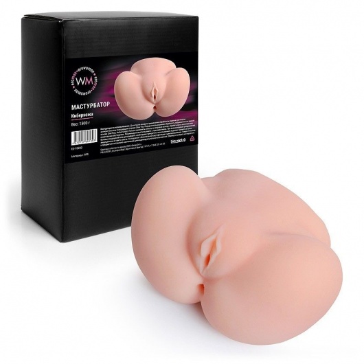 Реалистичный мастурбатор с двумя функциональными отверстиями - Erowoman-Eroman - в Калининграде купить с доставкой