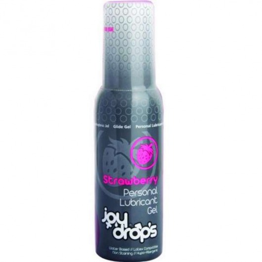 Смазка на водной основе со вкусом клубники JoyDrops Strawberry - 100 мл. - JoyDrops - купить с доставкой в Калининграде