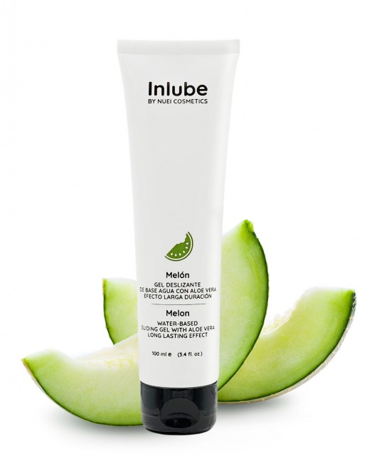 Лубрикант на водной основе Nuei Inlube с алоэ вера и ароматом дыни - 100 мл. - Nuei cosmetics - купить с доставкой в Калининграде