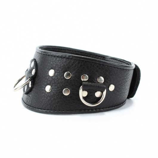 Кожаный ошейник для эротических игр - БДСМ Арсенал - купить с доставкой в Калининграде
