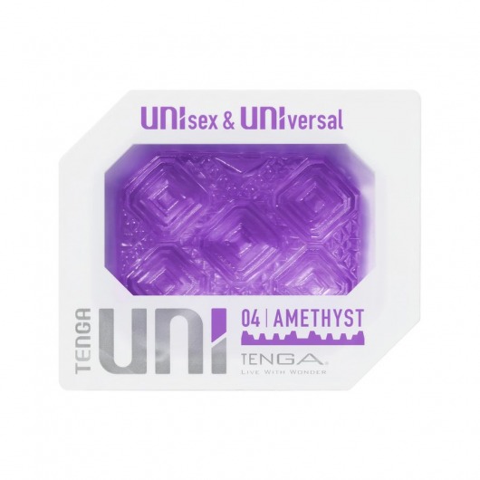 Фиолетовый мастурбатор-стимулятор Tenga Uni Amethyst - Tenga - в Калининграде купить с доставкой