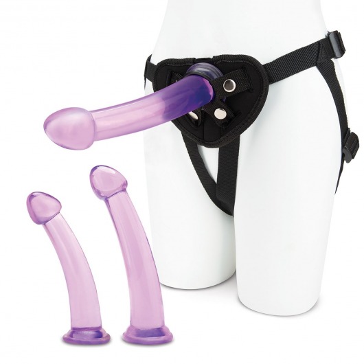 Тренировочный набор с тремя насадками Pegging Training Set - Lux Fetish - купить с доставкой в Калининграде