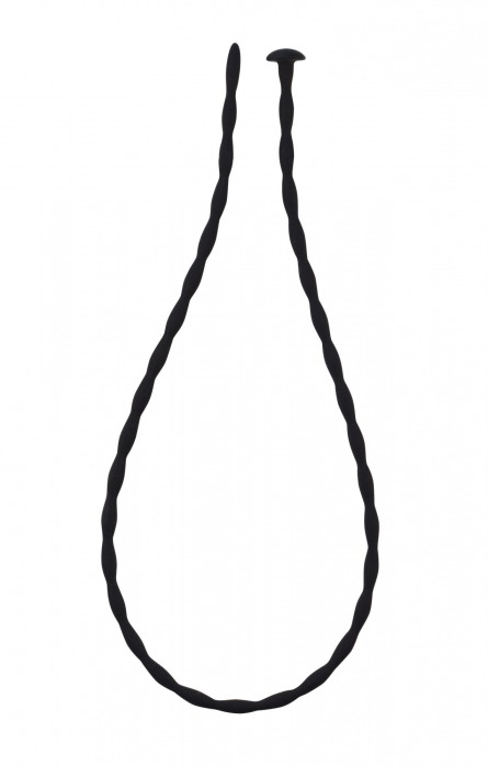 Черный уретральный массажер Glide Medium - 30 см. - Lola Games - купить с доставкой в Калининграде